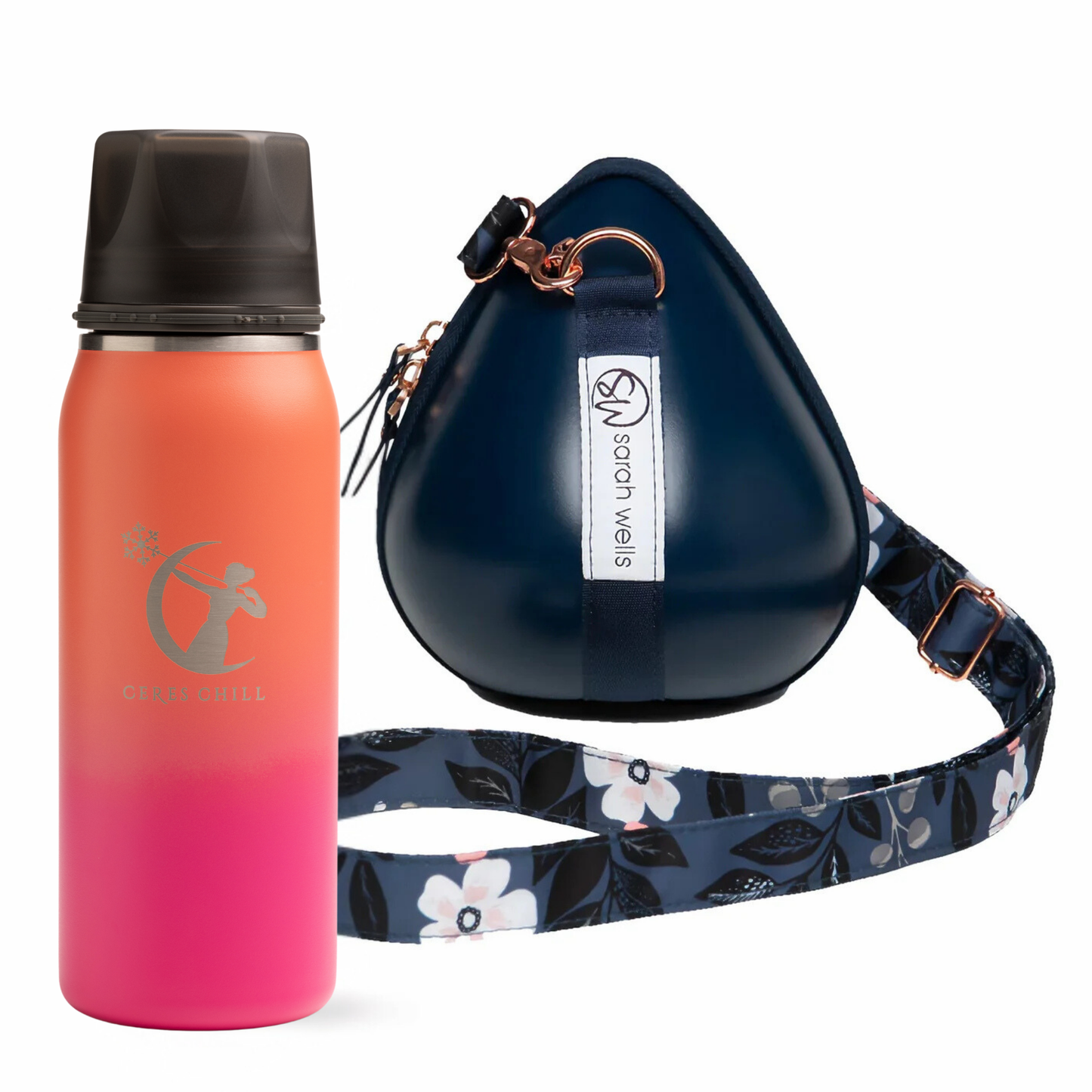 Milkwear® Pump Bag- Sarah Wells x Ceres Chill (Navy/Floral)